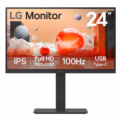 LG 24BA750-B, 60.5 cm (23.8"), 1920 x 1080 pixels, Full HD, LCD, 5 ms, Black