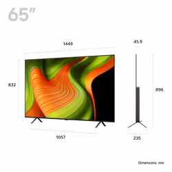 LG OLED65B56LA.AEK TV 165.1 cm (65") 4K Ultra HD Smart TV Wi-Fi Black