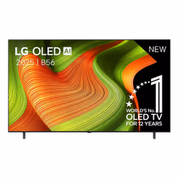 LG OLED AI OLED77B56LA, 195.6 cm (77"), 3840 x 2160 pixels, OLED, Smart TV, Wi-Fi, Black