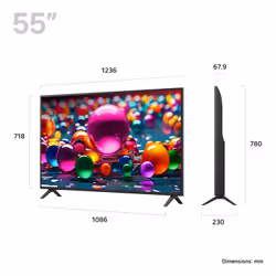 LG 55UA75006LA.AEK TV 139.7 cm (55") 4K Ultra HD Smart TV Wi-Fi Black