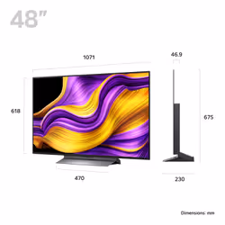 LG OLED48G56LS.AEK TV 121.9 cm (48") 4K Ultra HD Smart TV Wi-Fi Black