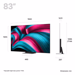 LG OLED83C54LA.AEK TV 2.11 m (83") 4K Ultra HD Smart TV Wi-Fi Metallic