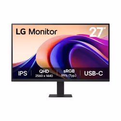 LG 27'' QHD Monitor, 68.6 cm (27"), 2560 x 1440 pixels, Quad HD, 5 ms, Black