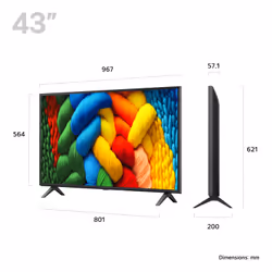 LG 43NANO80A6B.AEK TV 109.2 cm (43") 4K Ultra HD Smart TV Wi-Fi Blue