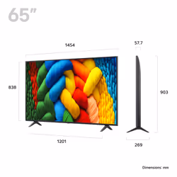 LG 65NANO80A6B.AEK TV 165.1 cm (65") 4K Ultra HD Smart TV Wi-Fi Blue