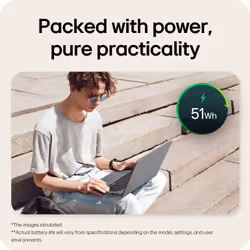 LG Gram Book 15.6" Copilot Laptop - Intel® Core™ i5 1334U, 512GB SSD, 16 GB RAM - Titan Silver - Additional view 4