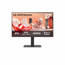 LG 27BA54QB-B, 68.6 cm (27"), 2560 x 1440 pixels, Quad HD, LCD, 5 ms, Black