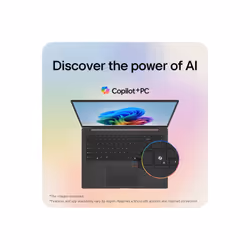 LG Gram Pro AI 16Z90TS-G.AU89A1 laptop Intel Core Ultra 7 258V 40.6 cm (16") 2.5K 32 GB LPDDR5x-SDRAM 1 TB SSD Wi-Fi 7 (802.11be) Windows 11 Home, Metal Grey