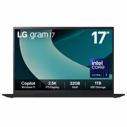 LG Gram 17Z90T-G.AD88A1, Intel Core Ultra 7, 5.1 GHz, 43.2 cm (17"), 2560 x 1600 pixels, 32 GB, 1 TB