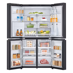 LG GMF960EV4E side-by-side refrigerator Freestanding 637 L E Black - Additional view 4