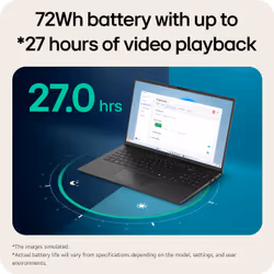 LG Gram 15Z80T-G Laptop Ryzen AI 7 350 15.6 inch 16 GB RAM 1 TB SSD Full HD Windows 11 Home Black - Additional view 5