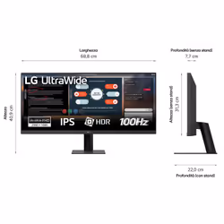 LG 29U511A-B computer monitor 73.7 cm (29") 2560 x 1080 pixels WFHD LCD Black - Additional view 3