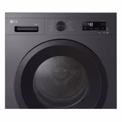 LG RHX1009NMK tumble dryer Freestanding Front-load 9 kg Grey - Additional view 2