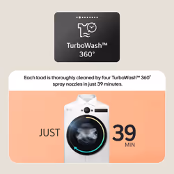 LG F2X50S9TBB washing machine Front-load 9 kg 1170 RPM Black - Additional view 6
