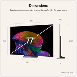 LG OLED TV 77 (UD) 195.6 cm (77") 4K Ultra HD Smart TV Wi-Fi - Additional view 3