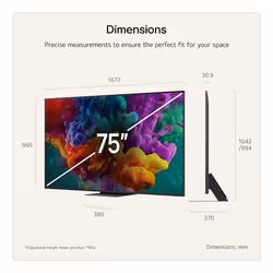 LG QNED AI 75QNED87B6A TV 139.7 cm (55") 4K Ultra HD Smart TV Wi-Fi Black - Additional view 3