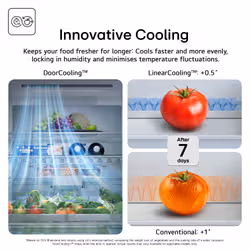 LG GMBS30SEPY side-by-side refrigerator Freestanding 580 L Silver - Additional view 4