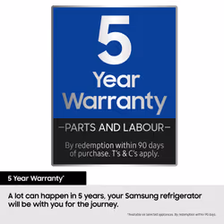 Samsung Series 6 SpaceMax BRB70F26DES0EU 267L Smart Integrated Fridge Freezer - Additional view 7