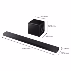Samsung Q-series HW-QS710F Black 3.1.2 channels 38 W