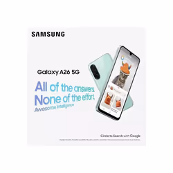 Galaxy Samsung A26 5G 128GB/6GB 6.7''Unlocked Android SmartPhone Black