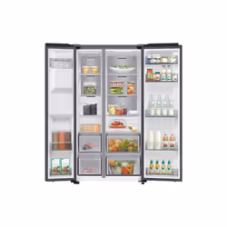 Samsung Series 6 SpaceMax RS70F64KEFEU 634L Smart American Fridge Freezer, Black