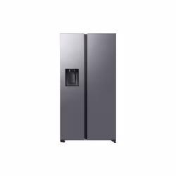 Samsung Series 6 SpaceMax RS70F64KETEU 634L Smart American Fridge Freezer, Silver, Freestanding, American door, Silver, 2 doo ...