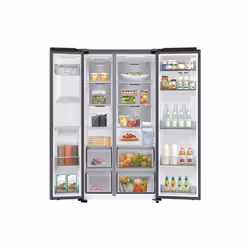 Samsung Series 6 SpaceMax RS70F65KETEU 634L Smart American Fridge Freezer, Silver - Additional view 2