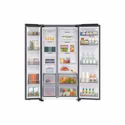 Samsung Series 7 SpaceMax RS70F68QBTEU 652L Smart American Fridge Freezer, Silver