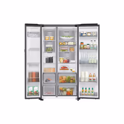 Samsung Series 9 AI Home RS90F64EDTEU 634L Smart American Fridge Freezer, Silver