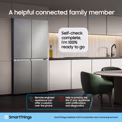 Samsung Series 9 AI Home RS90F64EETEU 634L Smart American Fridge Freezer, Silver - Additional view 8