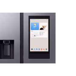 Samsung Family Hub RS90F66BETEU 614L Smart American Fridge Freezer, Silver - Additional view 3