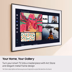 Samsung 2025 55" The Frame Art Mode QLED 4K HDR Smart TV 139.7 cm (55") 4K Ultra HD Wi-Fi Black