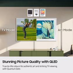 Samsung 2025 55" The Frame Art Mode QLED 4K HDR Smart TV 139.7 cm (55") 4K Ultra HD Wi-Fi Black - Additional view 4