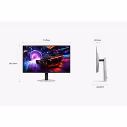 Samsung S32FG816SU computer monitor 81.3 cm (32") 3840 x 2160 pixels 4K Ultra HD OLED Silver - Additional view 5