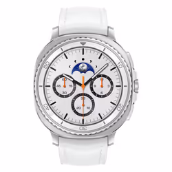 Samsung Galaxy Watch 8 Classic 3.3 cm (1.3") AMOLED 46 mm Digital 438 x 438 pixels Touchscreen 4G Silver Wi-Fi GPS (satellite) - Additional view 2