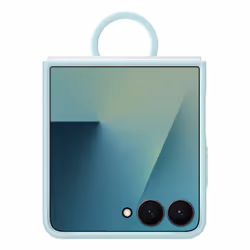 Samsung Ring Case (Silicone) for Galaxy Z Flip7, Cover, Samsung, Galaxy Z Flip7, 17.5 cm (6.9"), Mint colour