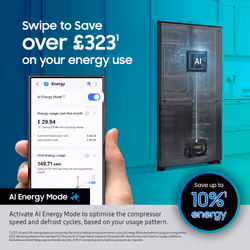 Samsung Series 7 RS57DG410EB4EU SpaceMax 578L Smart American Fridge Freezer, Black, E Rated - Additional view 6