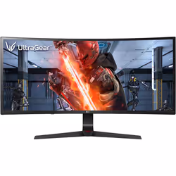 LG 34GL750-B 34 Inch 21: 9 Ultragear Curved Wfhd (2560 X 1080) IPS 144Hz G-SYNC Compatible Gaming Monitor,Black