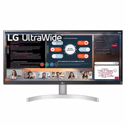 LG 29WN600-W, 73.7 cm (29"), 2560 x 1080 pixels, UltraWide Full HD, LED, 5 ms, Silver