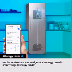 Samsung RI70 SpaceMax™ RR70H39DEFEU 382L Smart Tall Fridge, Gentle Black - Additional view 6