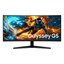 Samsung 34 Inch Odyssey G5 G55H Ultra WQHD 180Hz Gaming Monitor