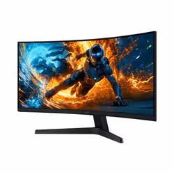 Samsung ODYSSEY 34 INCH G55H Monitor 34 inch UWQHD VA 180 Hz 1 ms curved 21:9 - Additional view 3