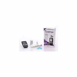 Codefree Blood Glucose Monitor | Diabetes Monitoring Meter Tester | Blood Sugar Testing Kit with Strips, Lancets, Case - in m ...