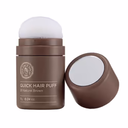 The Face Shop Quick Hair Puff - Natural Brown - Root Touch Up Hair Color Hairline Powder Conceals Hair Loss Hair Topper for ...