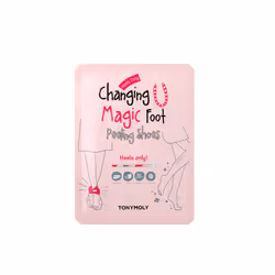 TONYMOLY Changing U Magic Foot Peeling Shoes  Exfoliating Foot Mask for Dry  Cracked Heels & Callus Removal  Baby Soft Feet S ...