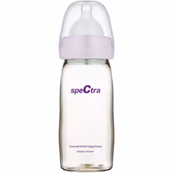 Premium Spectra PPSU Wide Neck Baby Bottle - 1 x 260ml Bottle with Fast Flow Teat