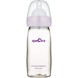Premium Spectra PPSU Wide Neck Baby Bottle - 1 x 260ml Bottle with Fast Flow Teat