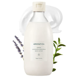 AROMATICA Serene Body Lotion Lavender & Marjoram 10.14oz / 300ml  Vegan | Soothing Body Moisturizer | Light Relaxing Scent | For Normal to Dry Skin |