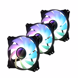 Zalman ZM-IF120 3pack+ ZM-4PALC controller 120mm Milky White aRGB Fan infinity effect Computer case 12 cm Black