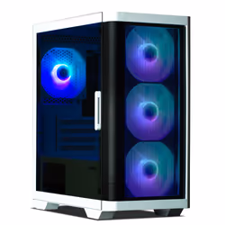 Zalman M4 WHITE, Mini Tower, PC, Black, White, micro ATX, Mini-ITX, Plastic, Steel, Tempered glass, 15.7 cm